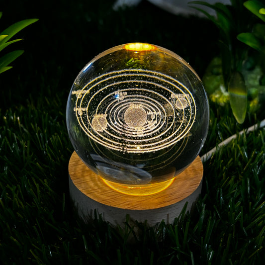 3D Galaxy Crystal Ball Lamp For Home / Office / Bedroom Decoration Night Lamp