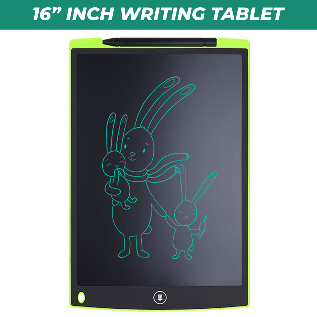 Writing Mini Tab WRADER BIG SIZE 16 Inch Lcd Writing Tab for Kids Reusable Erasable One ...