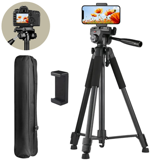 WRADER Professional Grade 82 Inch Tripod Stand for Video Recording for Mobile & Camera Tripod, Tripod Bracket