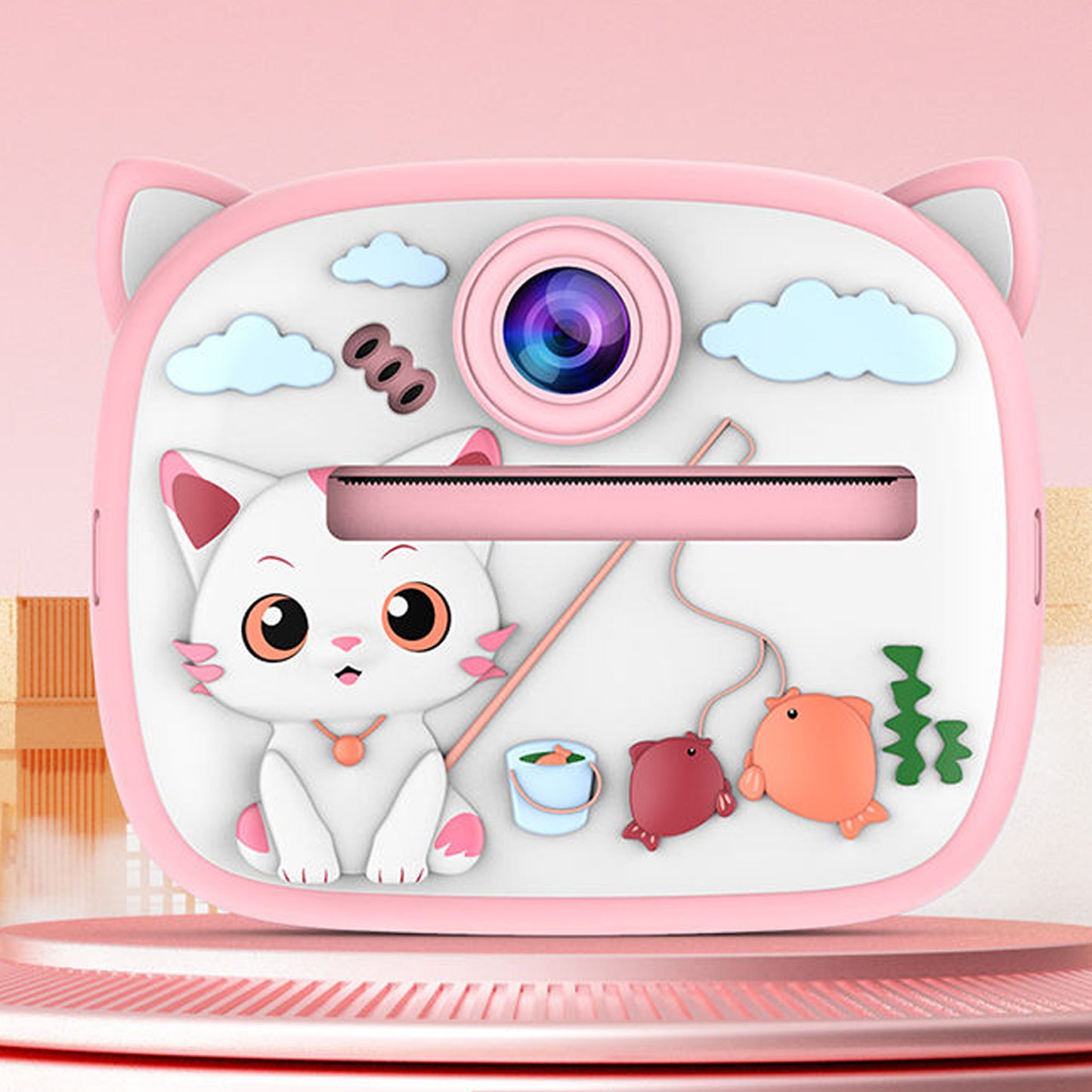 Instant Camera Printer Portable Photo Printer | Cat Design Camera Printer for Kids, Girls, Baby Boy | Best gift for Kids & Girls