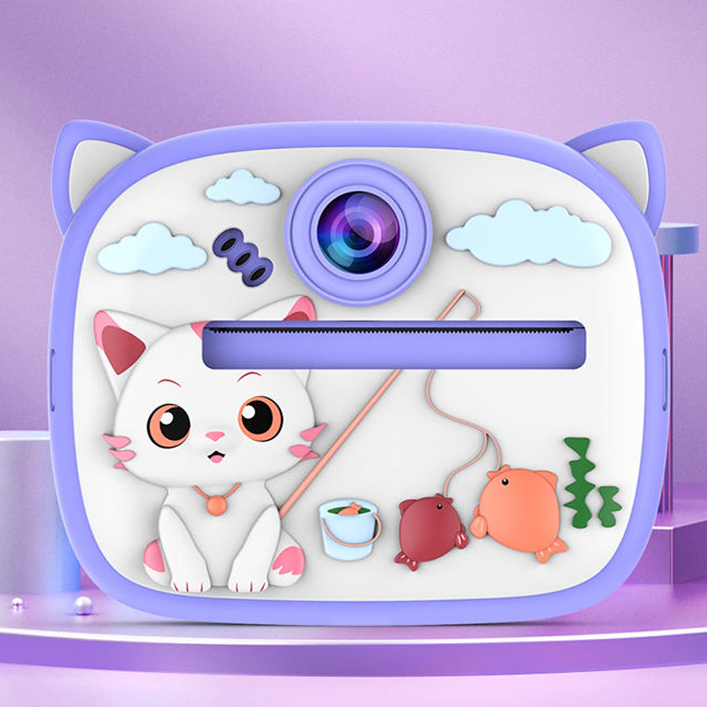 Instant Camera Printer Portable Photo Printer | Cat Design Camera Printer for Kids, Girls, Baby Boy | Best gift for Kids & Girls