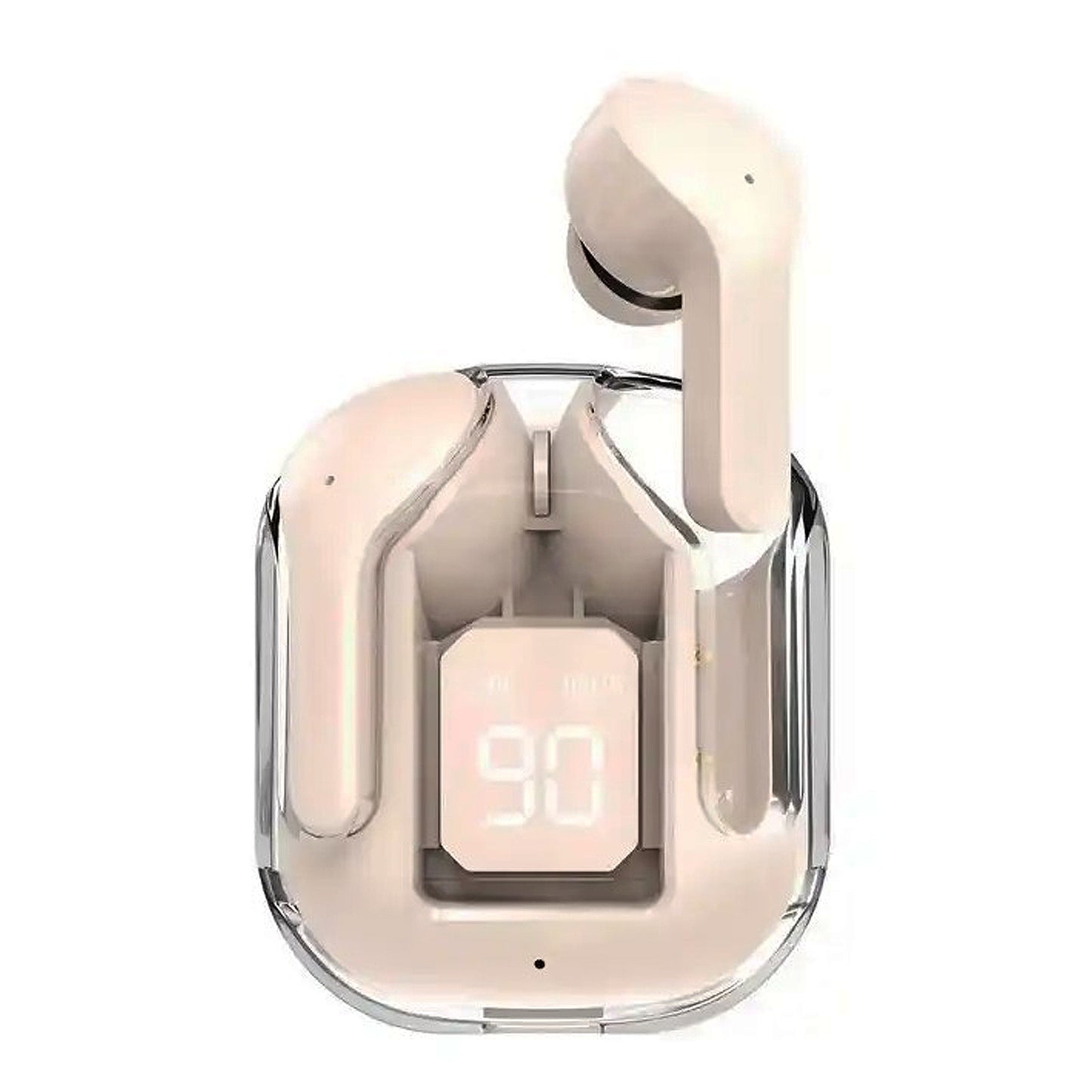 WRADER IMMERSE Transparent Earbuds LED Digital Charging Display ENC Buds V5.3 Wireless Bluetooth Headset