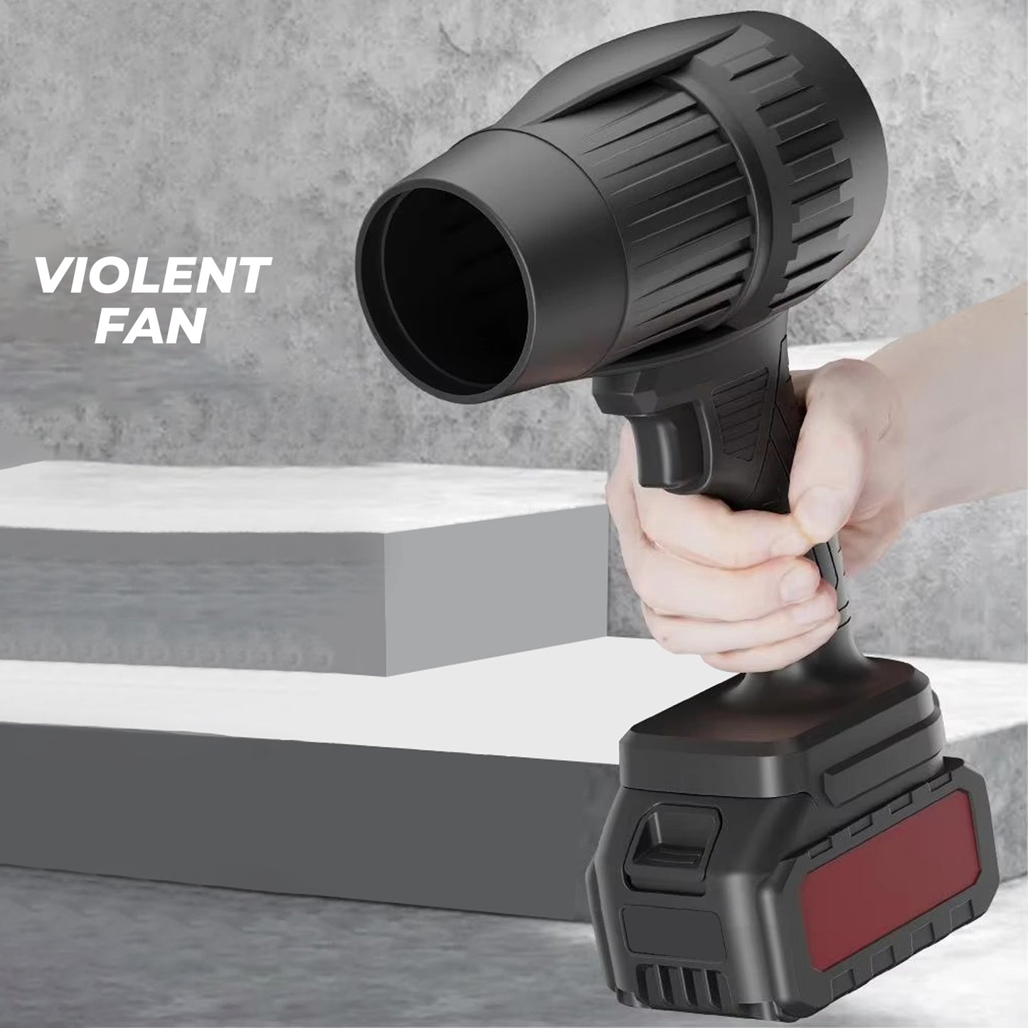 High-Speed Turbo Jet Fan for Cleaning | Powerful Cordless Air Duster | Rechargeable Handheld Blower for Car Interior, Keyboard, Electronics & Dust Removal