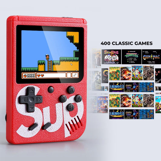 SUP Game Console Retro View Gaming, TV Support Handheld with 400 Classic Game like Contra Series, Super Mario Series etc