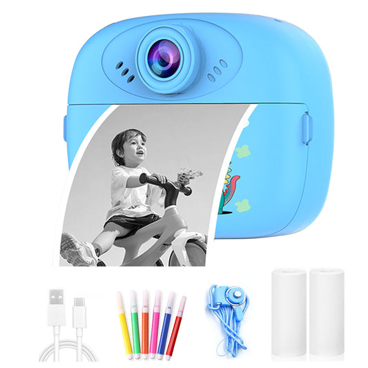 Kids Instant Print Digital Camera | Dual Front & Rear Camera Printer for Gift | Best gift for kids