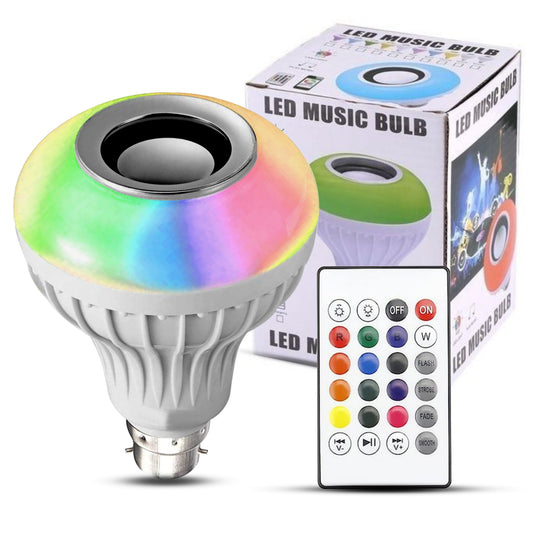 Remote Controlled Bluetooth Music Speaker Bulb For Home, Party Disco Bulb with Remote Single Disco Ball