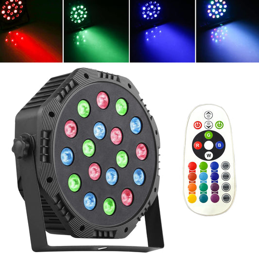 Wrader 18 LEDs RGB  Fashion PAR Light  with Ultra-Thin Durable Stand & High Brightness