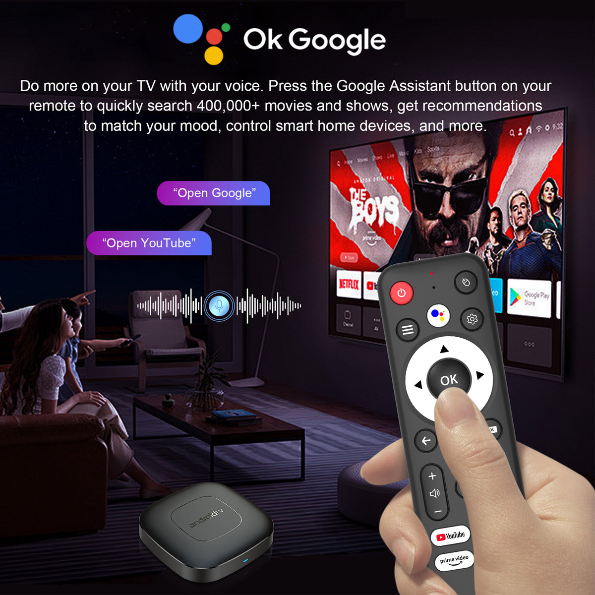 Q2 Android TV Box Android 16.0 4GB RAM 32GB ROM Free HDMI