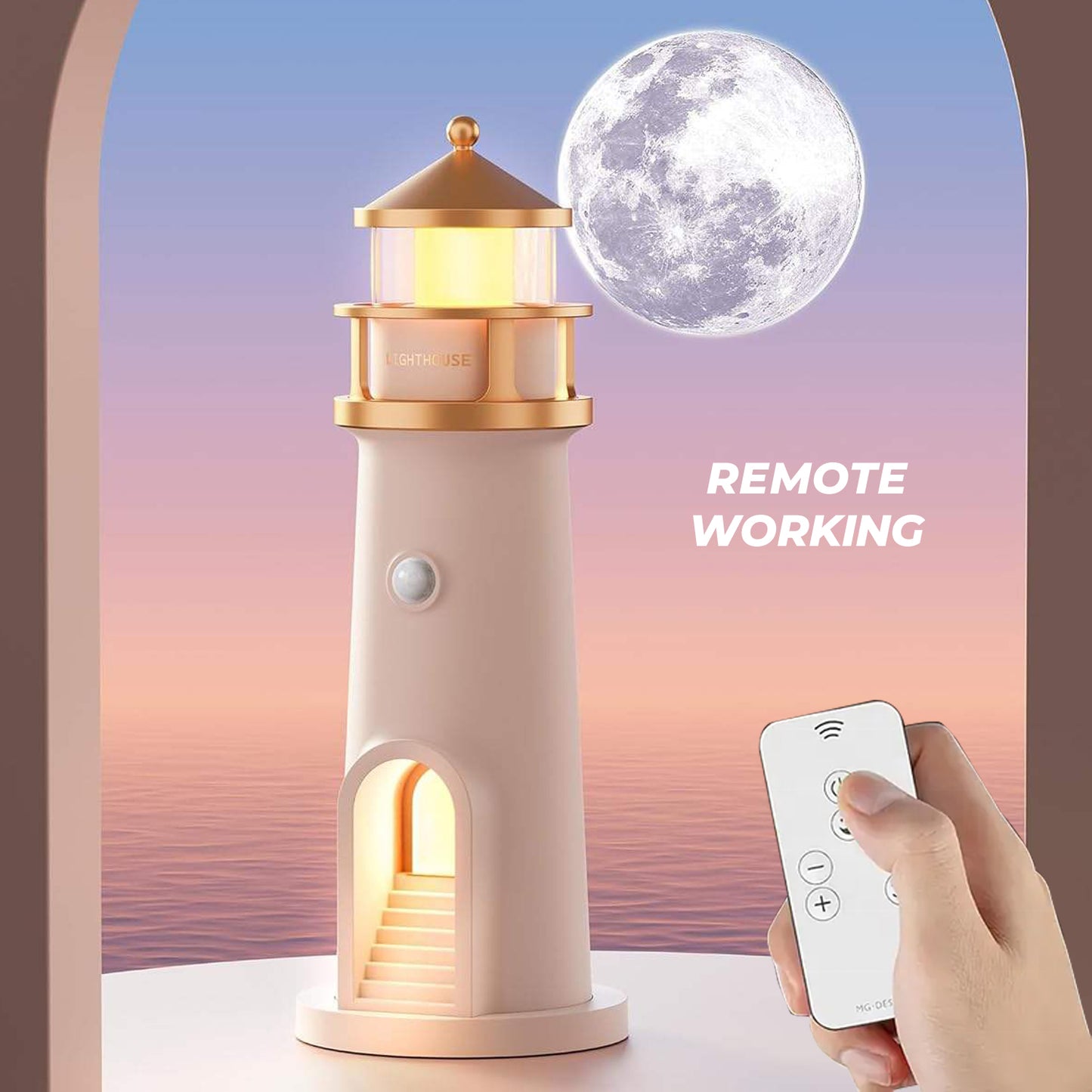 Moon Light House Projection Lamp with Remote