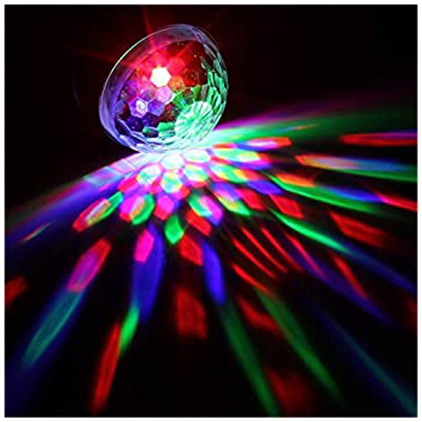 WRADER Disco Light Dj Light for Birthday Party Home Bedroom Hall and Diwali Single Disco Ball