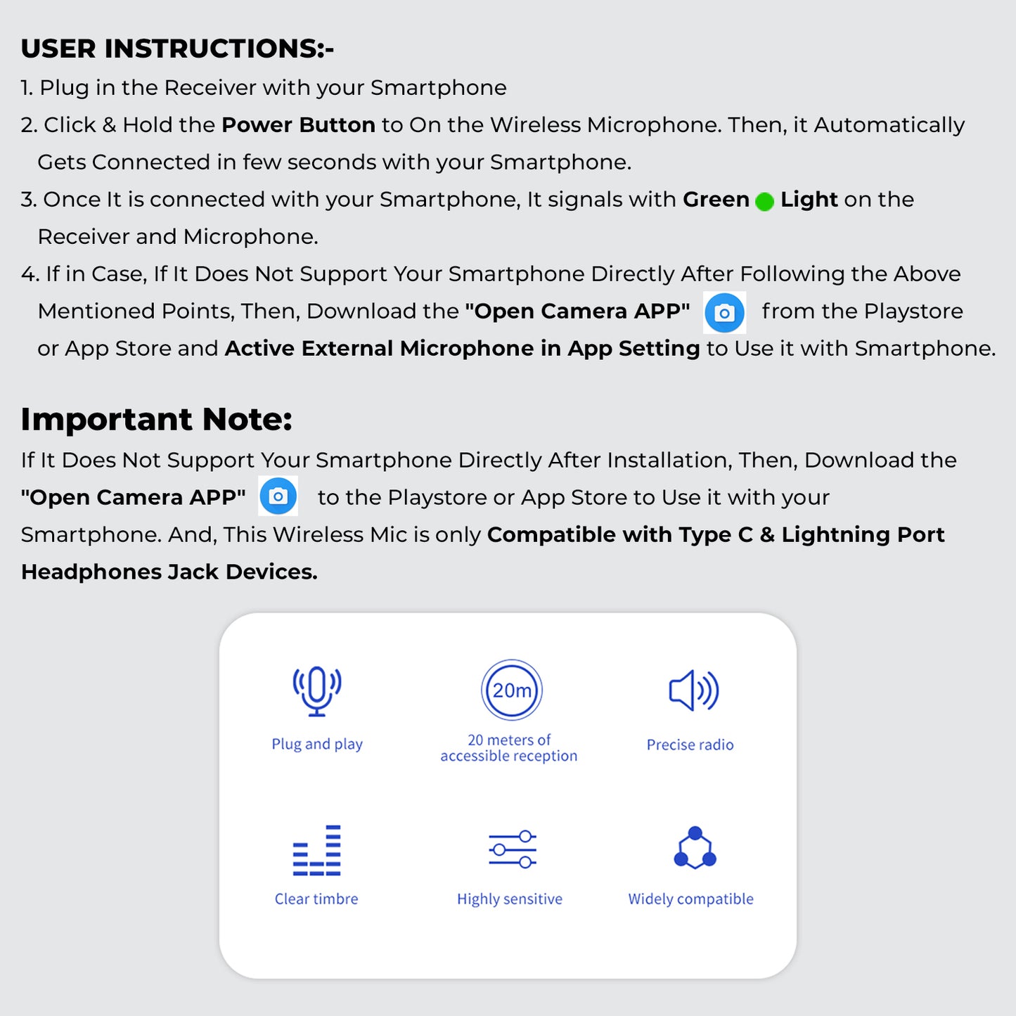 WRADER K93 Wireless Microphone with Charging Case Noise Reduction Mic for Youtube Vlogging Podcast Interview ASMR Video and Online Teaching