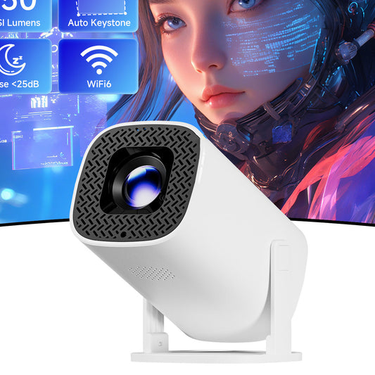 Portable Smart Wireless Projector FHD/UHD LED Multimedia Android OS Diffuse Reflection No Ads