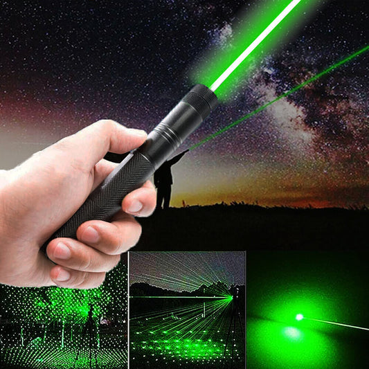 WRADER RECHARGEABLE GREEN LASER LIGHT TORCH WITH ON/OFF LOCK (Green)